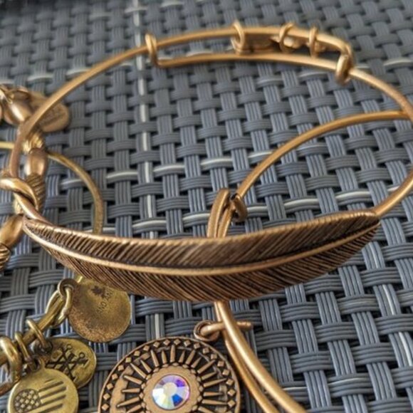 Alex and Ani gold tone bracelets (4) - Picture 5 of 5